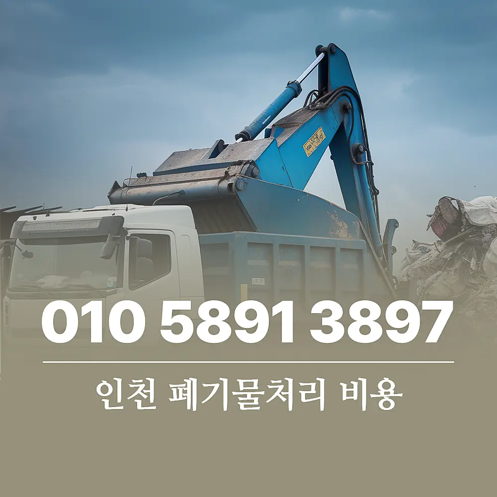 You are currently viewing 인천 폐기물처리업체 1톤 기준 가정, 건설, 산업 쓰레기 처리 비용 완벽 정리