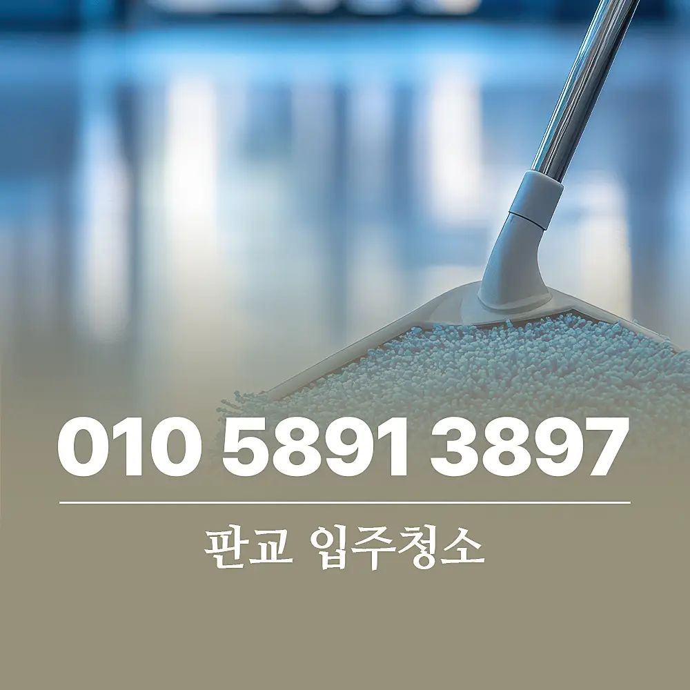 Read more about the article 판교 입주청소 비용 그리고 진행 프로세스 소개